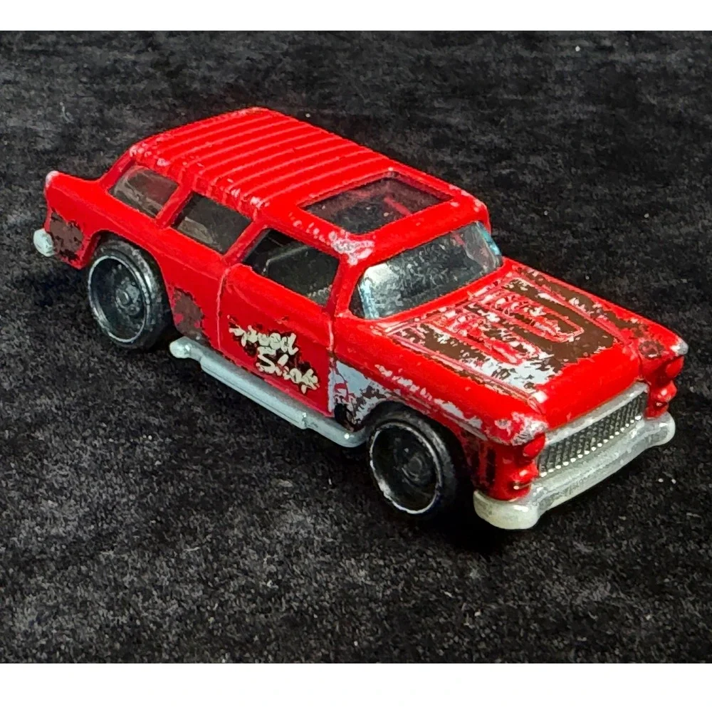 Hot Wheels-Chevy Nomad, 57 Chevy Bel Air Red Flame & Pinstripe, Diecast Lot of 3